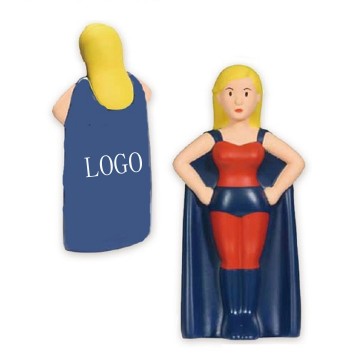 PU Super Heroine Shaped Stress Ball